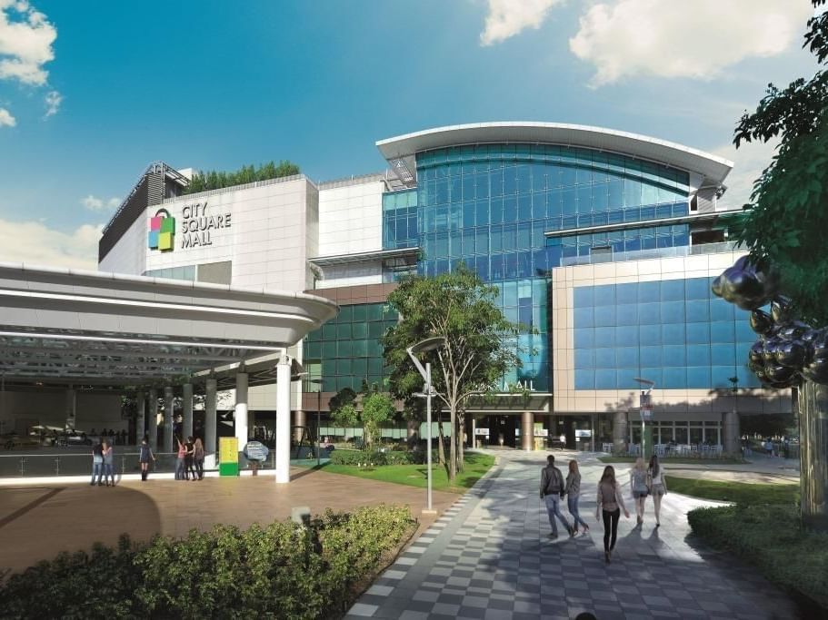 Entrance of City square mall at one farrer hotel