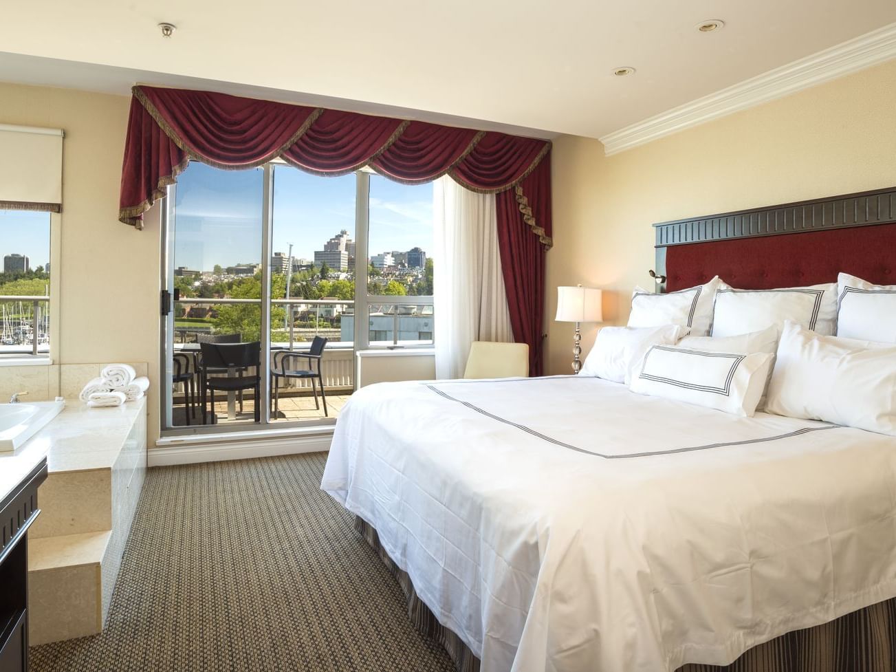Penthouse room with a balcony at Granville Island Hotel