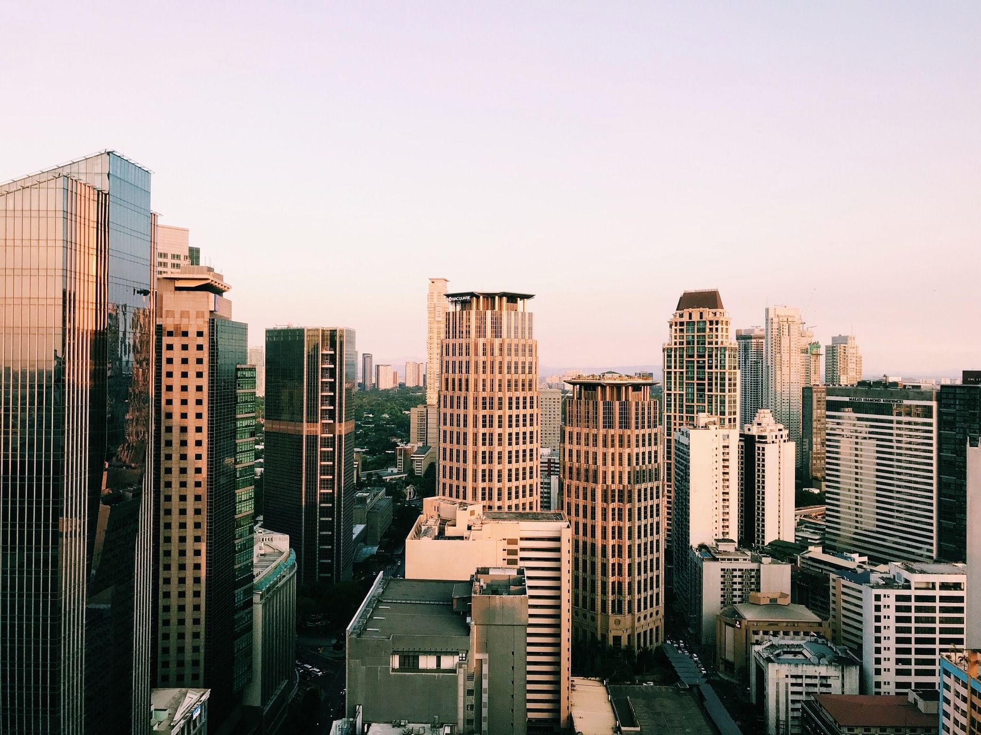 View of the city from St Giles Makati Hotel at daytime