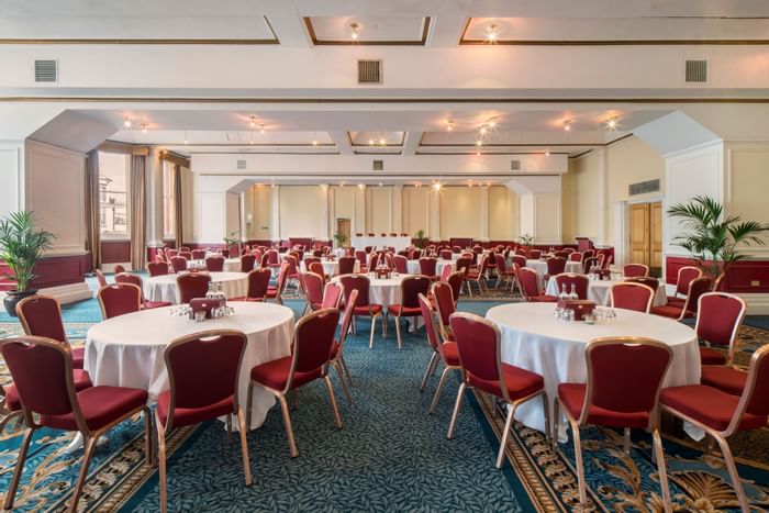 Meeting tables arranged at The Imperial Hotel Blackpool