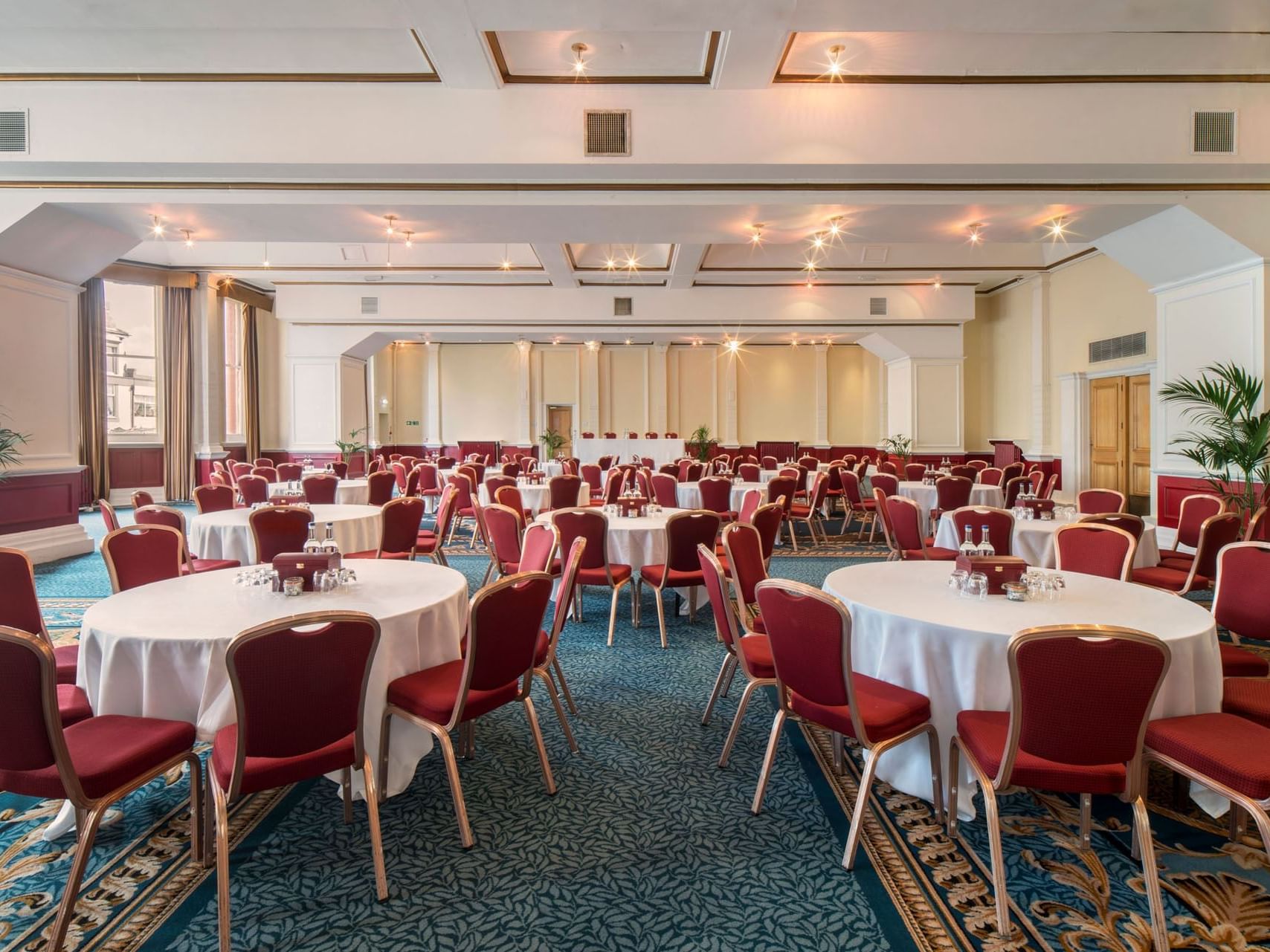 Chairs arranged in Lancastrian, The Imperial Hotel  Blackpool