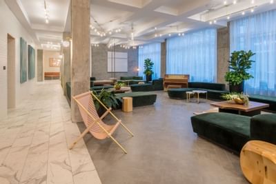 Hi-Lo hotel lobby seating