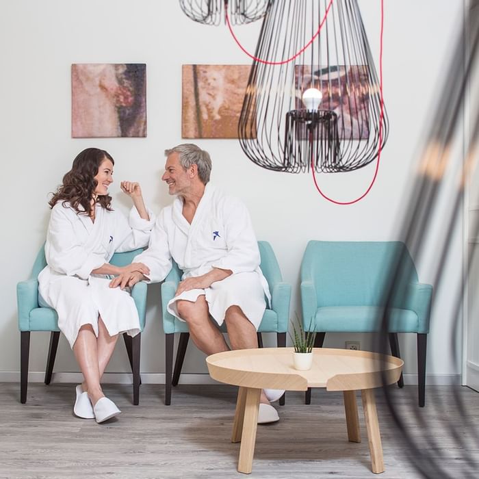 Couples Relaxing in Spa at Falkensteiner Spa Resort Mariánské Lá