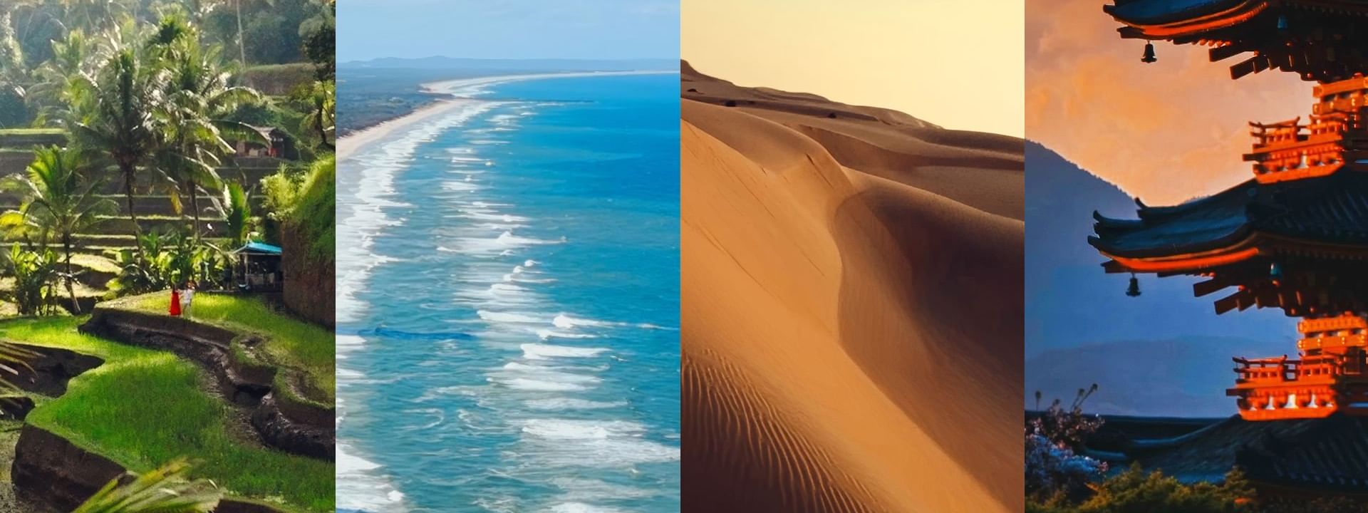 Four photos capturing various views near Darwin Airport Hotels