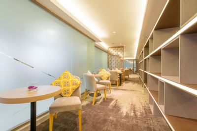 Executive lobby lounge area with comfy chairs at Eastin Grand Hotel Saigon