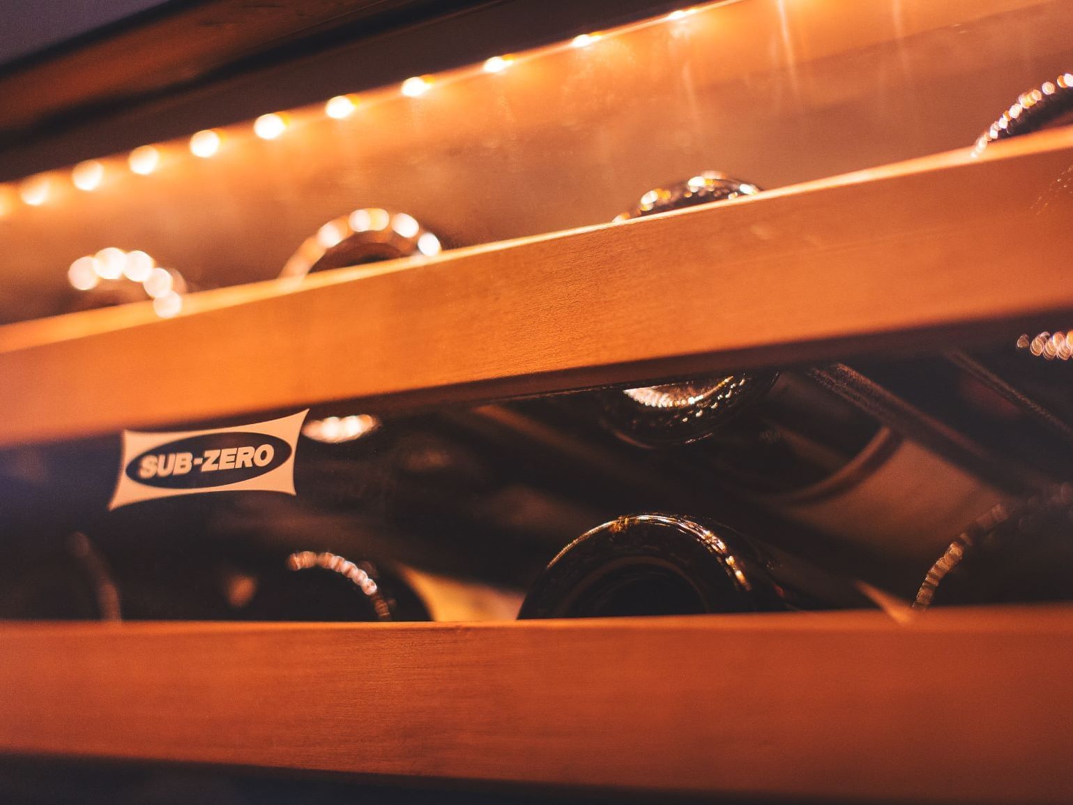 Wine cabinet in the Boston Harbor Hotel