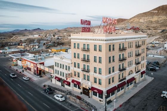 Aerial view of Mizpah Hotel at Hay Creek Hotels