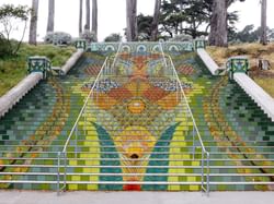 Stairway in San Francisco Botanical Garden near Hotel Fiona
