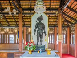 Statue close-up in Wat Thong Thua near Chatrium Golf Resort
