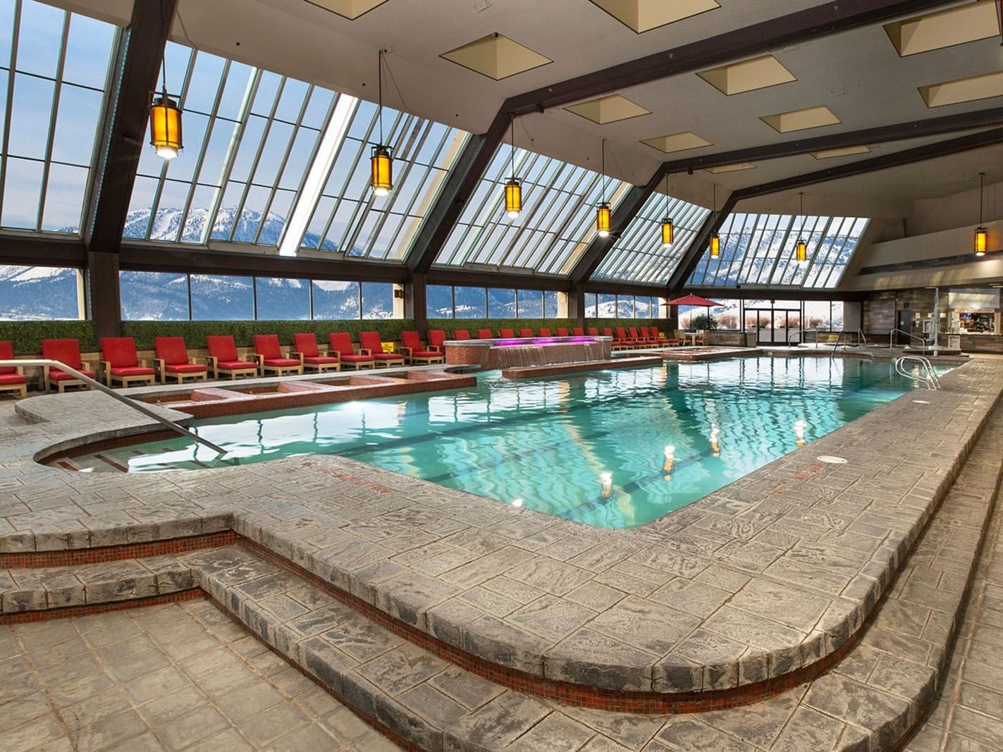a large indoor pool