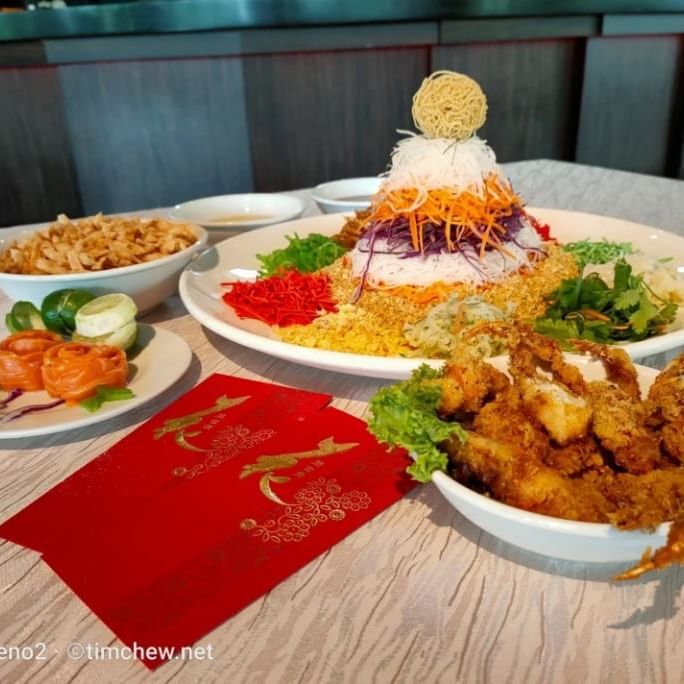 A picture of Lunar New Year menu dishes at The Saujana Hotel Kuala Lumpur