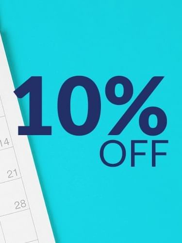 10% off poster