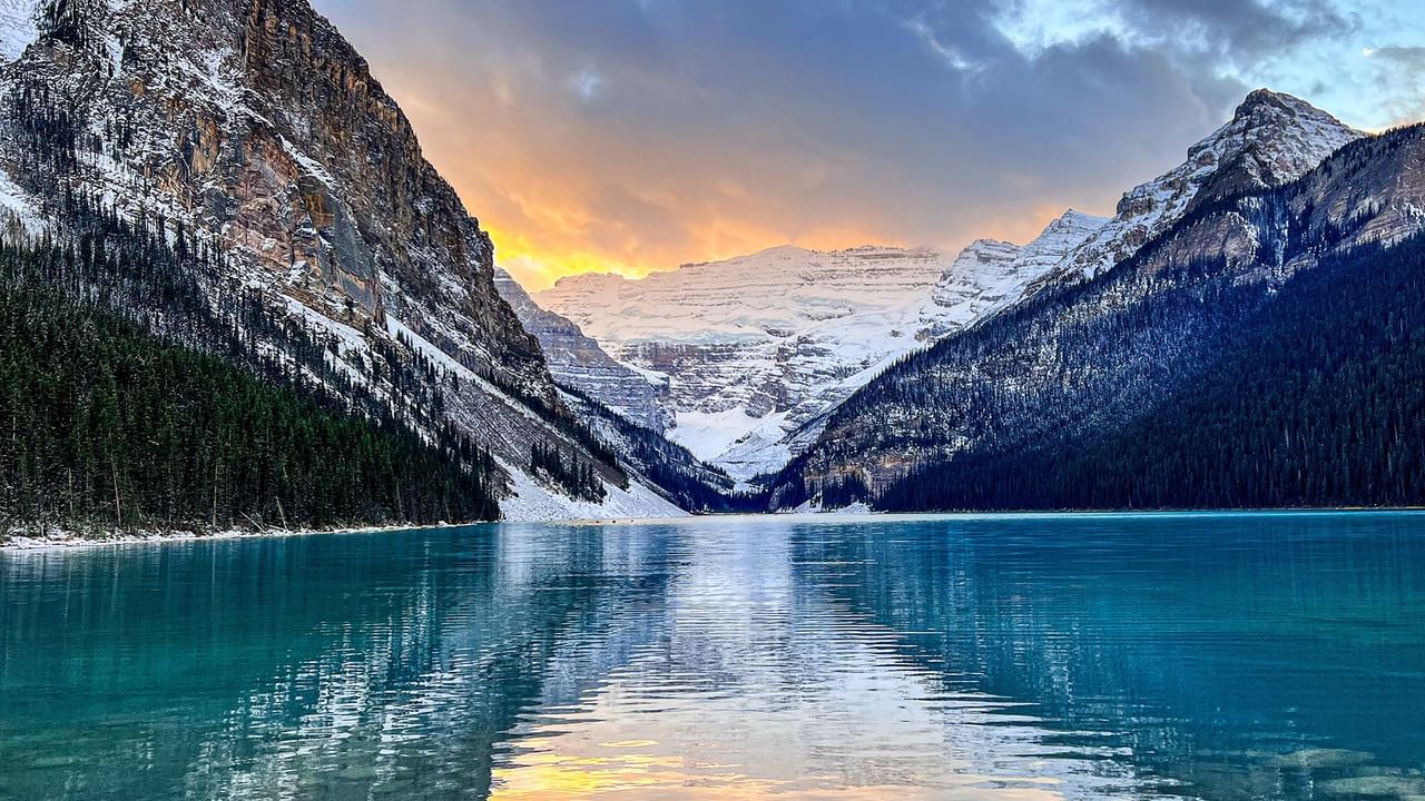 Lake Louise during the winter