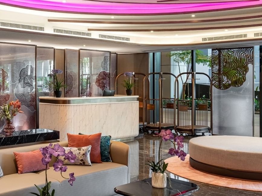 Tour Desk by the lobby lounge area at Imperial Lexis Kuala Lumpur