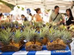 People in Farmers Market near Waikiki Resort Hotel