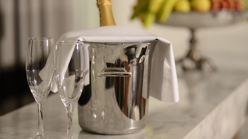 Champagne Bucket served in Executive Suite at Warwick Stone 55 - Beirut