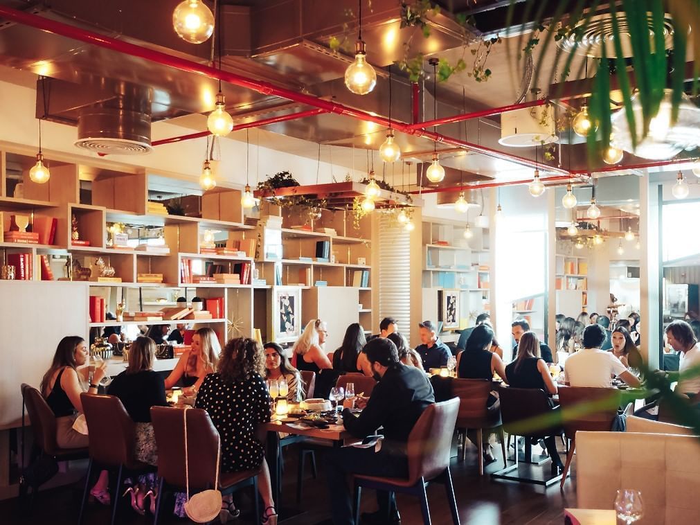 Interior of CINE-MANIC BRUNCH at Paramount Hotel Dubai
