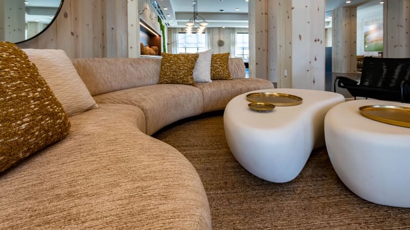 Lobby sitting area at The Lodge 30A