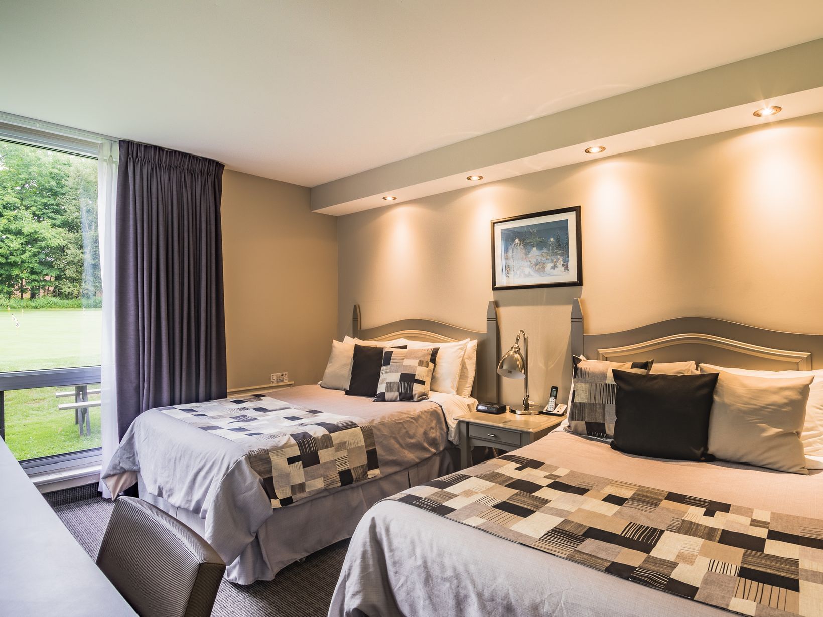 Two double beds in Regular Room at Mont Gabriel Resort & Spa
