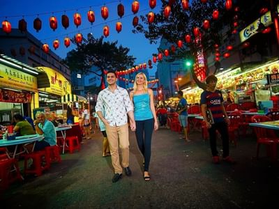Night walks close to Sunway Clio Hotel
