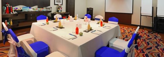 Interior of a meeting room at Mena ApartHotel Albarsha Dubai