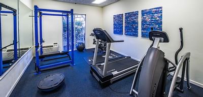 Exercise machines in the Gym at Trianon Bonita Bay