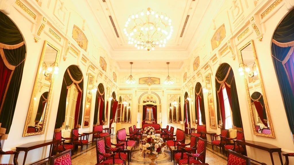 Interior of Hanoi Opera House lounge area near Sunway Hotel Hanoi