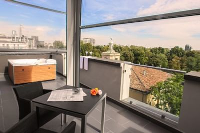 Visuale Esterna Terrazzo Hotel Manin Milano