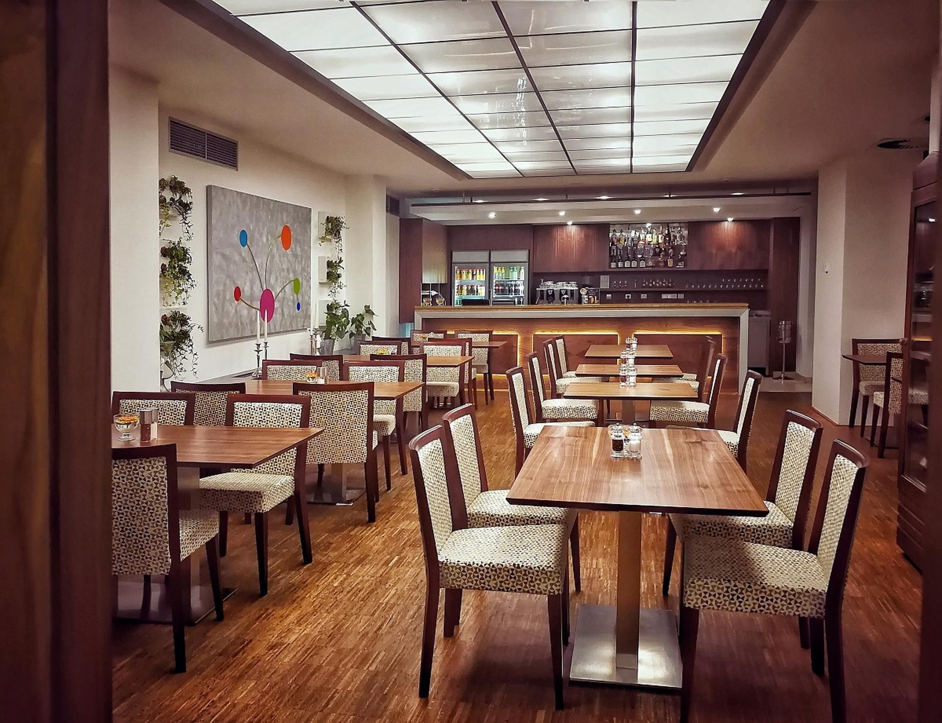 Restaurant dining area at Hotel Amarilis