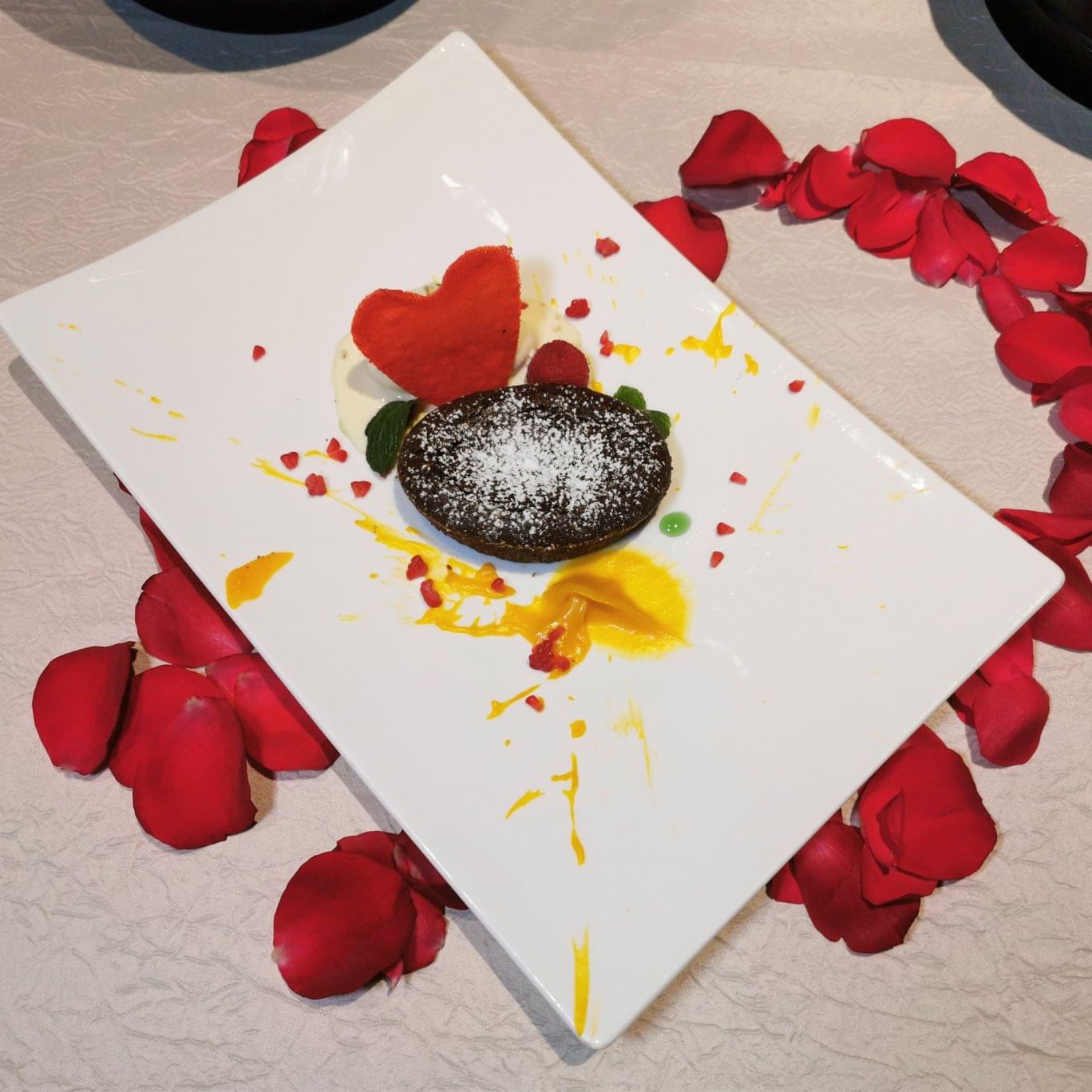 A picture of Valentines Day 2020  Fascinating Dinner Menu card at The Saujana Hotel Kuala Lumpur