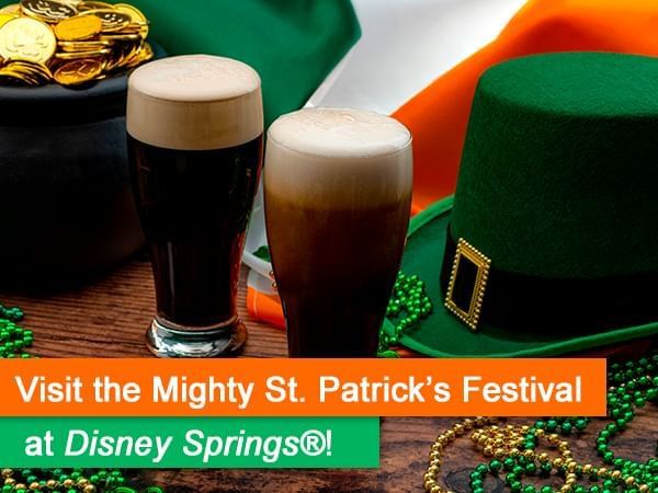 Visit the mighty St. Patrick's Festival poster used at Lake Buena Vista Resort Village & Spa