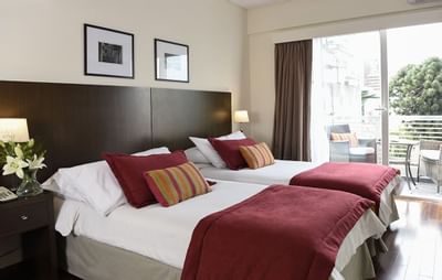 2 camas dobles en Junior Suite
habitación en Argenta Suites Belgrano