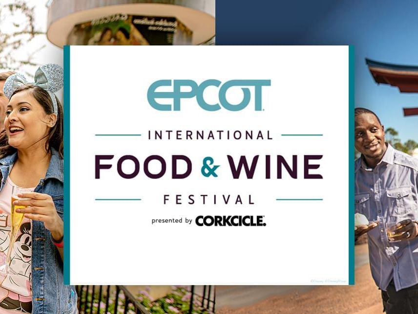 EPCOT International Food and Wine Festival poster used at Lake Buena Vista Resort Village & Spa