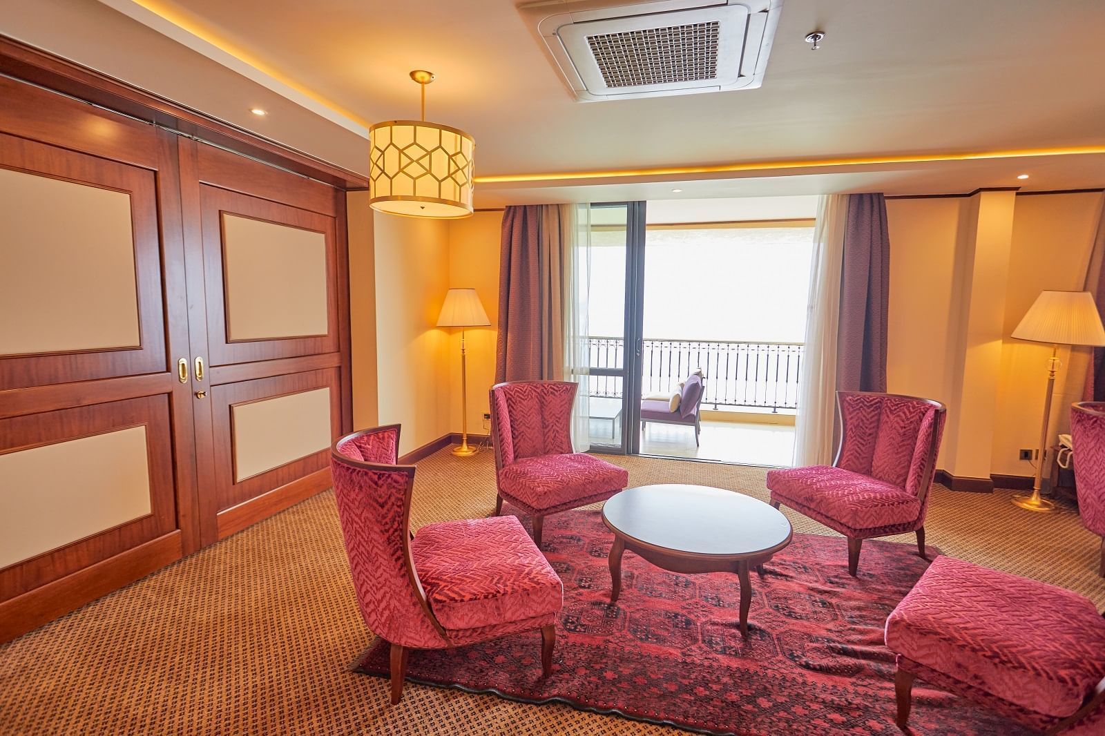 Lounge area in the Presidential Suite at Goma Serena Hotel