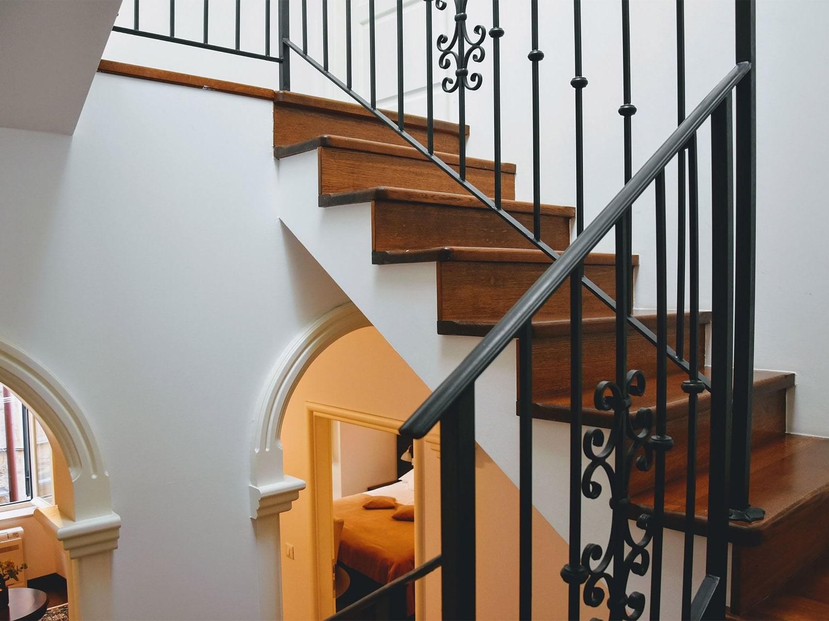 View of a Staircase at Pervanovo Apartments