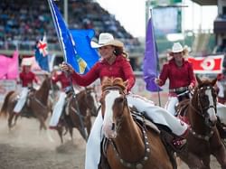 Horse riding at Calgary Stampede near Clique Hotels & Resorts