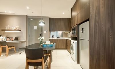 Kitchen & dining of 1-Bedroom Executive at VE Hotel & Residence