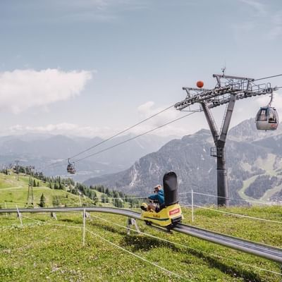 Summer toboggan run near Falkensteiner Hotels