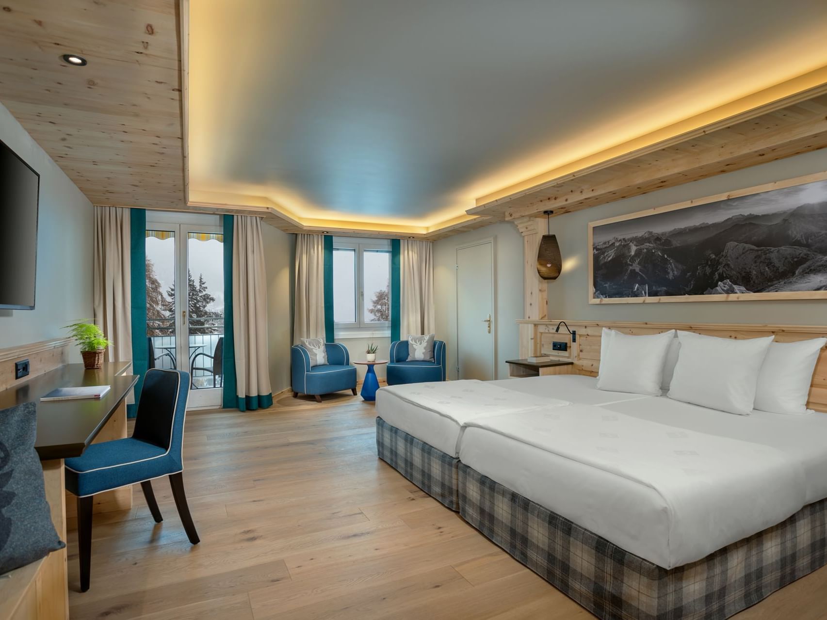 Deluxe Zimmer Hotel Tale Seehof Davos