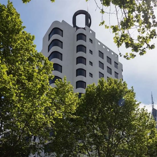 Low angle view of Pullman Melbourne City Centre