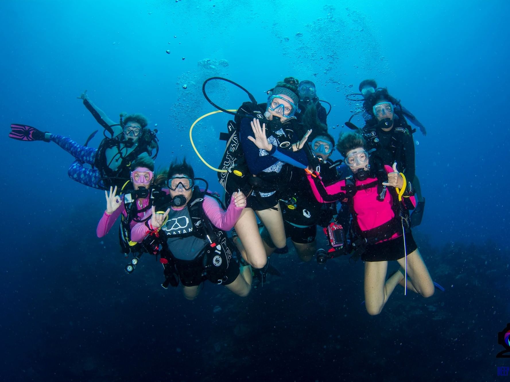 Women Divers Havign Fun