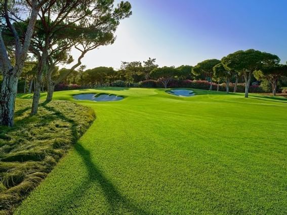 Landscape view of the North golf course at Quinta do Lago near The Magnolia Hotel