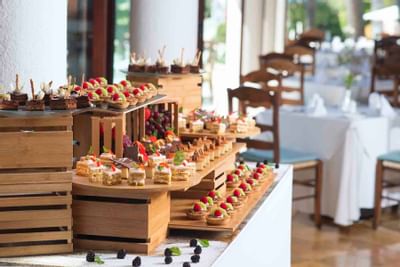 Deserts served in buffet at Buenaventura Grand Hotel