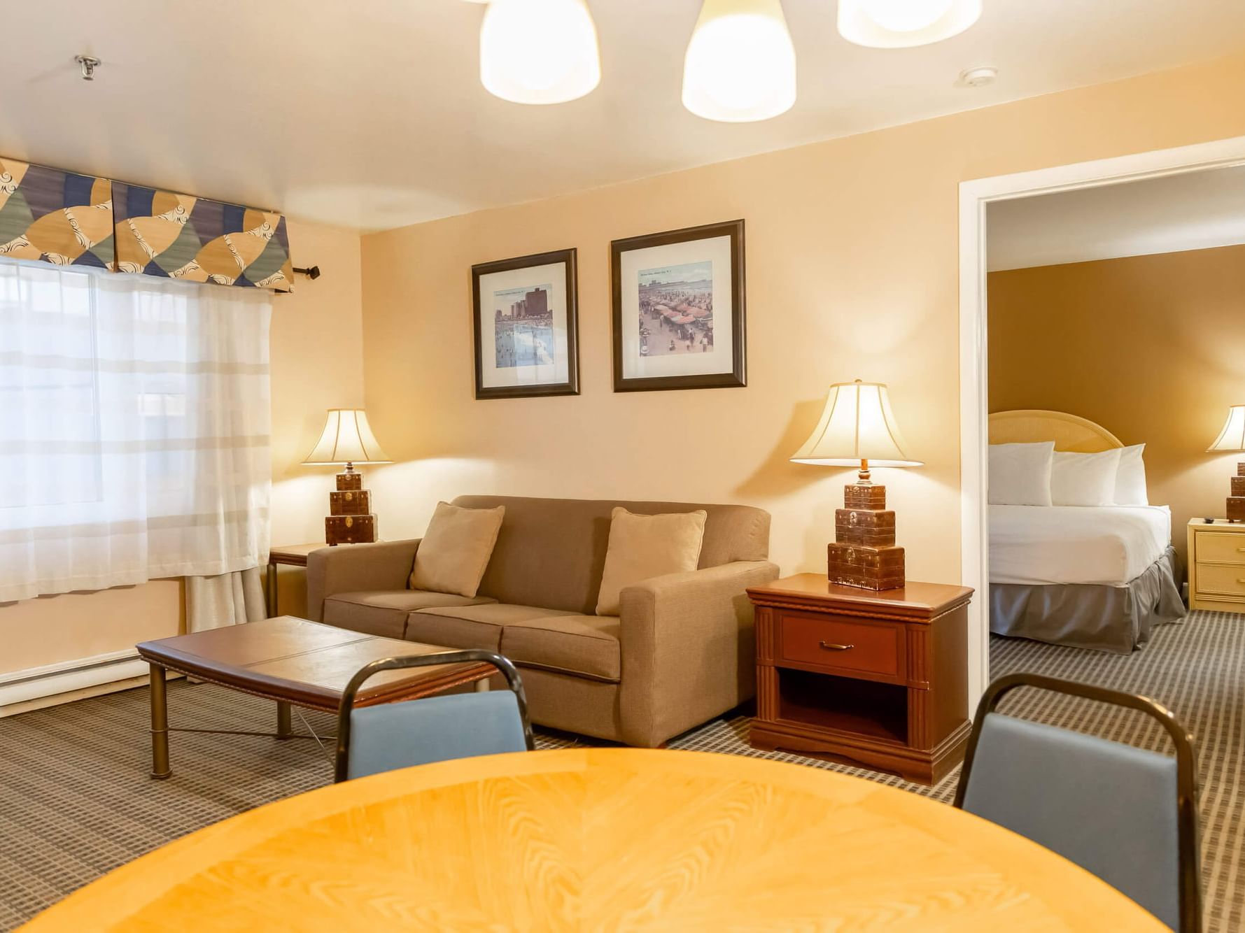 Living Area of One-Bedroom Premium Suite at Brigantine Beach