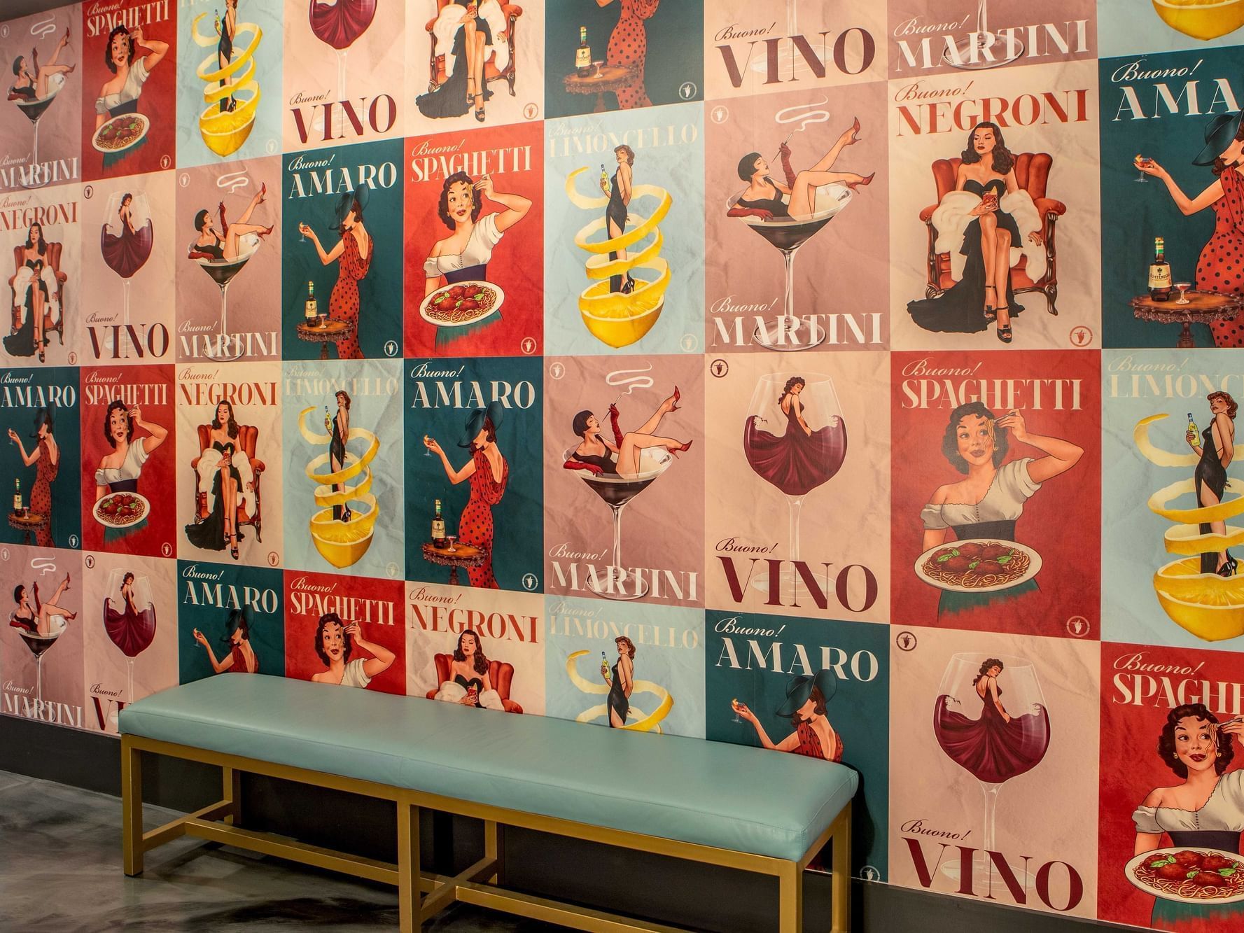 The Rooftop Bar Italy Wall at Artisan Hotel 