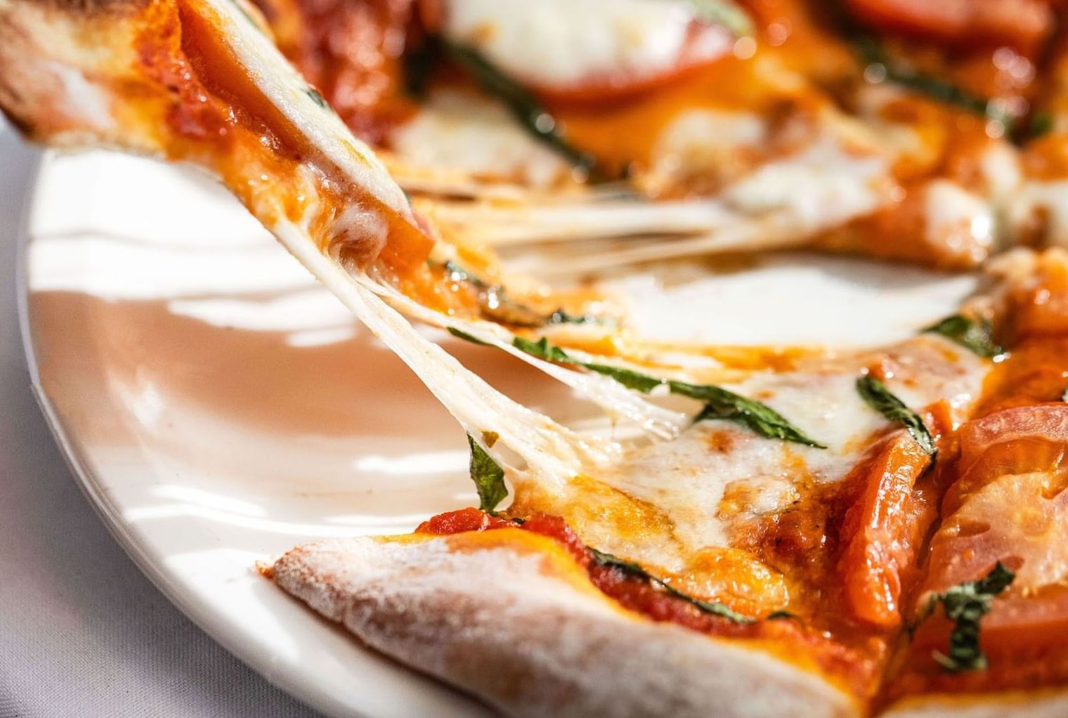 Close-up Image of a Pizza