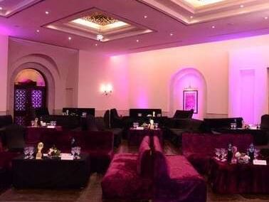 Table setup in Sheesha Mahal 3 at Islamabad Serena Hotel