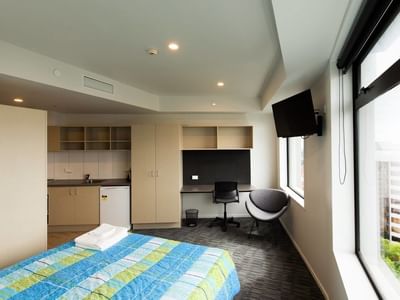 55 Symonds Street_Studio Double Deluxe Bed