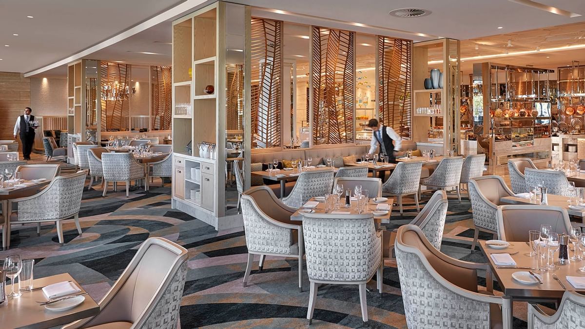 Table setup in Epicurean restaurant at Crown Towers Sydney