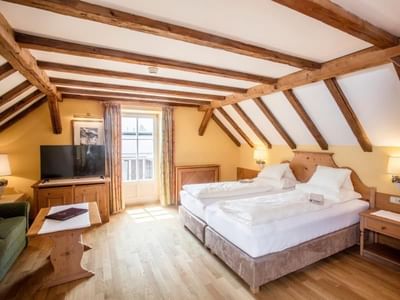 Junior Suite at Tiefenbrunner Hotel in Kitzbühel, Austria